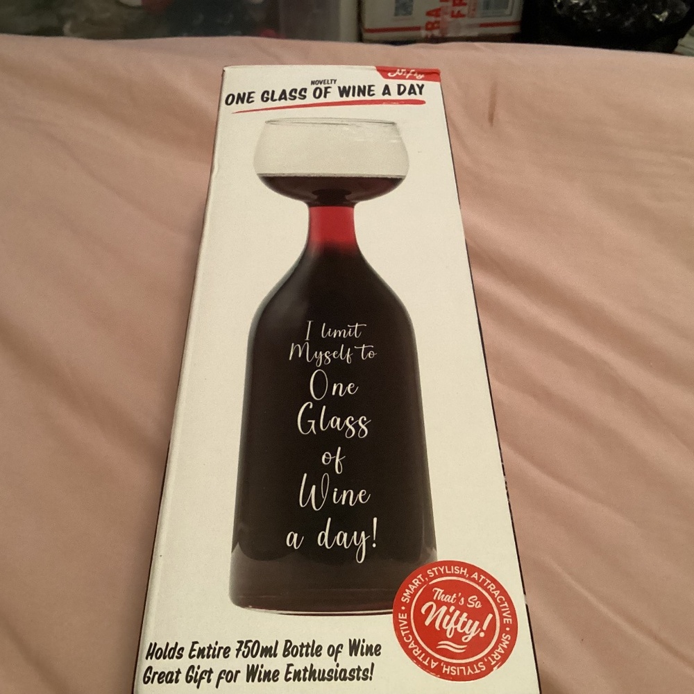 Wine bottle glass